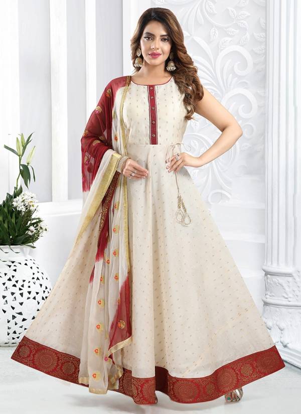 Nityam Fashion Heavy Wedding Wear Embroidery Work Anarkali Long Salwar Suit Collection